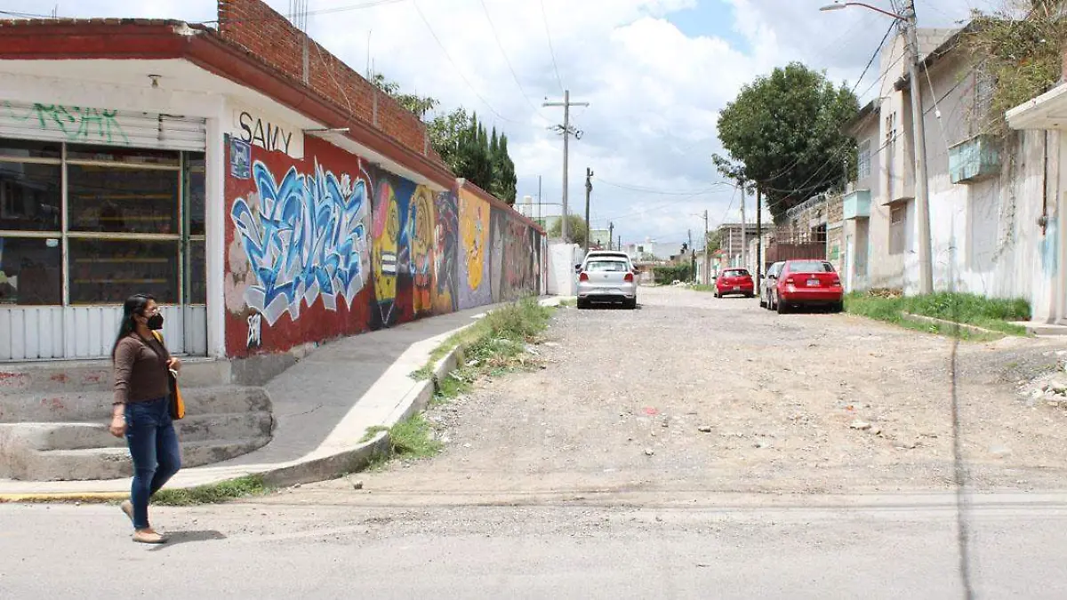 calles sin pavimentar en Puebña